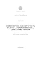 Sustavski ciklus i institucionalne promjene : tržište rada u SAD-U, Njemačkoj i NR Kini
