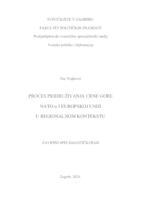 Proces pridruživanja Crne Gore NATO-u i Europskoj uniji u regionalnom kontekstu