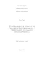 Uloga političkih stranaka i organizacija poslodavaca u oblikovanju švicarskog euroskepticizma