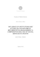 Influence of Institutions and Actors on the Reform of Implementation Management