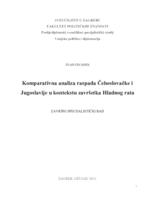 prikaz prve stranice dokumenta Komparativna analiza raspada Čehoslovačke i Jugoslavije u kontekstu završetka Hladnog rata
