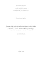 prikaz prve stranice dokumenta Demografski pritisci i mirovinski sustav Hrvatske: razdoblje nakon ulaska u Europsku uniju