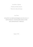 prikaz prve stranice dokumenta Izazovi Schengenskog sustava u kontekstu netradicionalnih sigurnosnih ugroza