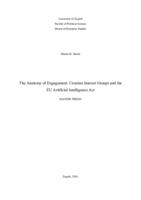 prikaz prve stranice dokumenta The Anatomy of Engagement: Croatian Interest Groups and the EU Artificial Intelligence Act