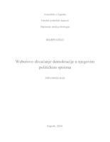 prikaz prve stranice dokumenta Weberovo shvaćanje demokracije u njegovim političkim spisima
