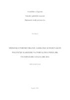 prikaz prve stranice dokumenta Medijsko portretiranje Jadranke Kosor nakon političke karijere na portalima index.hr, vecernji.hr i 24sata.hr 2023.