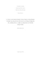 prikaz prve stranice dokumenta Utjecaj kohezijske politike Europske unije na razvoj sustava strateškog planiranja u hrvatskom javnom sektoru