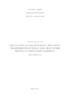 prikaz prve stranice dokumenta Upravljanje javnom imovinom u Hrvatskoj: transparentnost poslovanja trgovačkih društava u državnom vlasništvu