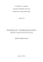 prikaz prve stranice dokumenta Pesimizam u teoriji realizma međunarodnih odnosa